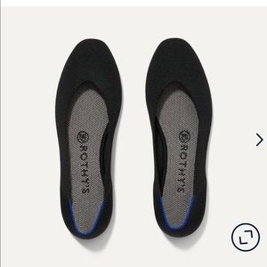 Rothy’s The Square flats in black, size 7